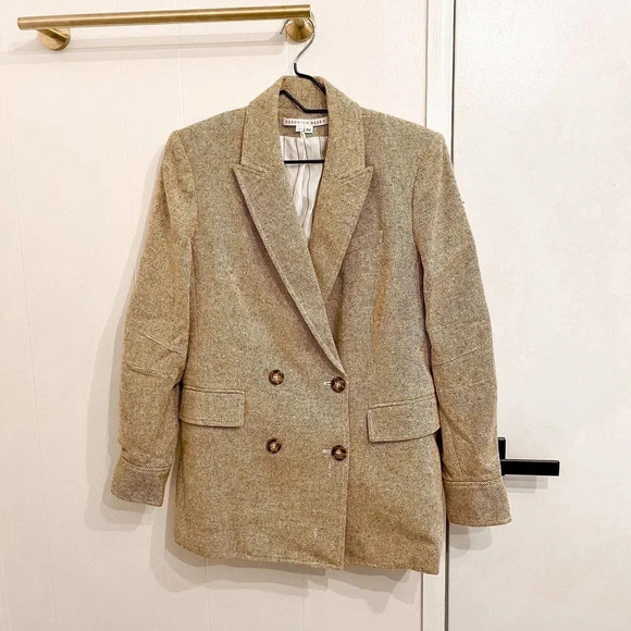 Veronica Beard Pyle wool jacket in camel size 12 - Picture 2 of 10